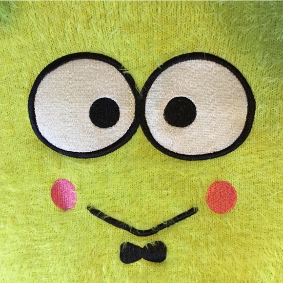 sold! 🪷 hello kitty keroppi lily pad loner sweater in S/M - Picture 3 of 4